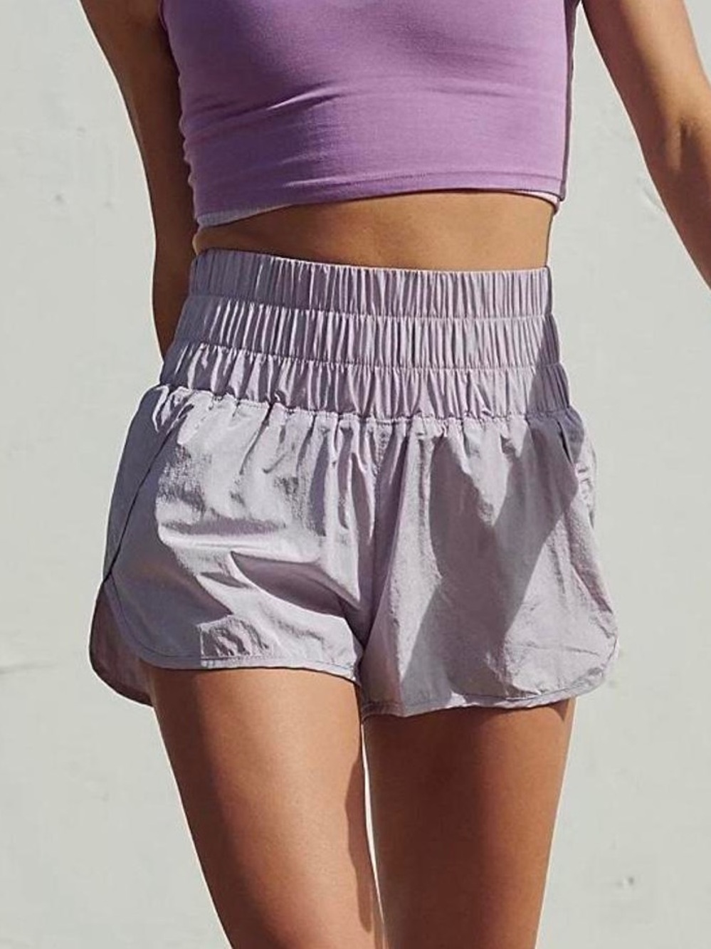 Free People The Way Home Shorts in Lavender